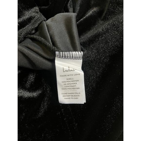 New My Dream Come True Black Velvet Strapless Maxi Dress XL - Picture 10 of 11